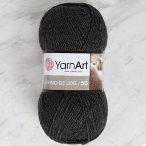 Yarnart Merino De Lux 50 Dark Grey Hand Knitting Yarn - 359