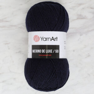 Yarnart Merino De Lux 50 Navy Blue Hand Knitting Yarn - 583