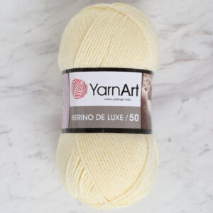Yarnart Merino De Lux 50 Light Yellow Hand Knitting Yarn - 7003