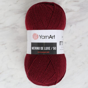 Yarnart Merino De Lux 50 Burgundy Hand Knitting Yarn - 577