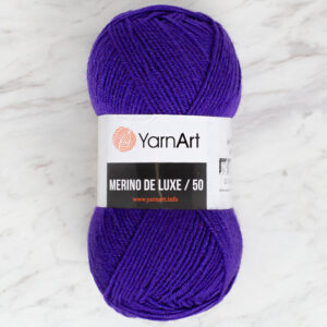 Yarnart Merino De Lux 50 Dark Purple Hand Knitting Yarn - 556