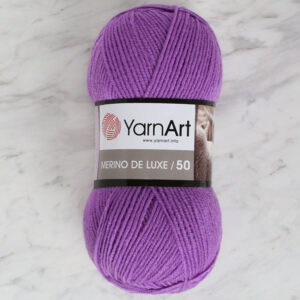 Yarnart Merino De Lux 50 Purple Hand Knitting Yarn - 9561
