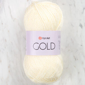 Yarnart GOLD Cream Hand Knitting Yarn - 9525
