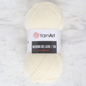 Yarnart Merino De Lux 50 Cream Hand Knitting Yarn - 502