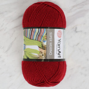 Yarnart Super Merino Dark Red Hand Knitting Yarn - 1175