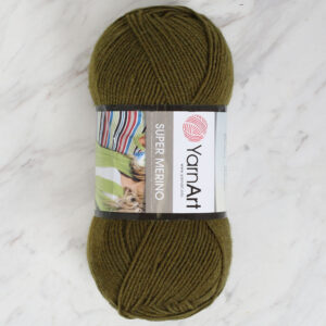 Yarnart Super Merino Military Green Hand Knitting Yarn - 263