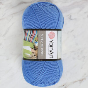 Yarnart Super Merino Blue Hand Knitting Yarn - 1256