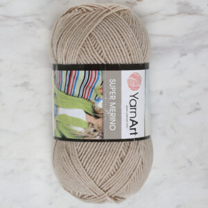 Yarnart Super Merino Beige Hand Knitting Yarn - 383