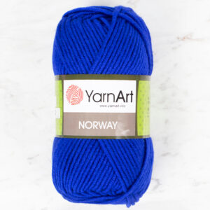 YarnArt Norway Saks Blue Hand Knitting Yarn - 64
