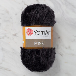 Yarnart Mink 50g Black Hand Knitting Yarn - 336