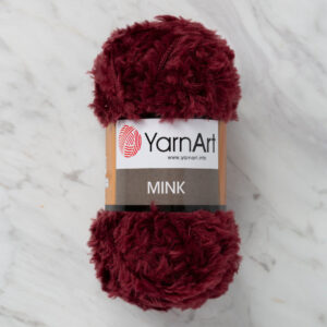 Yarnart Mink 50gr Burgundy Hand Knitting Yarn - 339