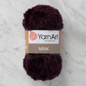 Yarnart Mink 50gr Eggplant Purple Hand Knitting Yarn - 342