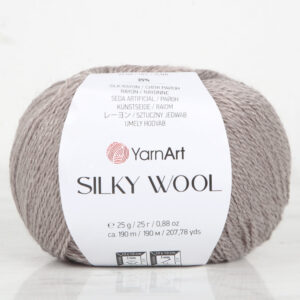 YarnArt SILKY WOOL Mink Hand Knitting Yarn - 342