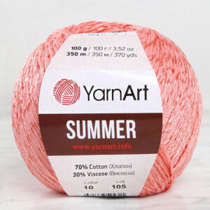 Yarnart Summer Pomegranate Blossom Hand Knitting Yarn - 10