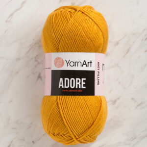 Yarnart Adore Anti-Pilling Mustard Yellow Hand Knitting Yarn - 334