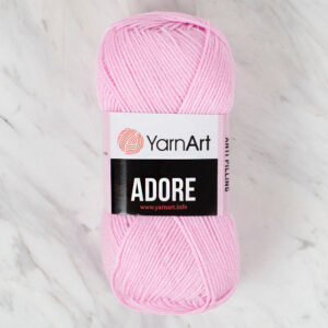 Yarnart Adore Anti-Pilling Baby Pink Hand Knitting Yarn - 338
