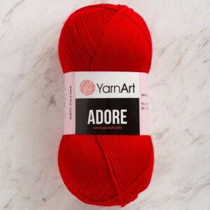 Yarnart Adore Anti-Pilling Red Hand Knitting Yarn - 352