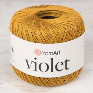 Yarnart Violet Mustard Lace Yarn - 6340