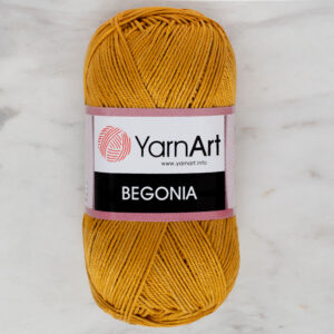 YarnArt Begonia 50g Mustard Hand Knitting Yarn - 6340