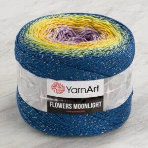 Yarnart Flowers Moonlight Glittery Variegated 260g Hand Knitting Yarn - 3257