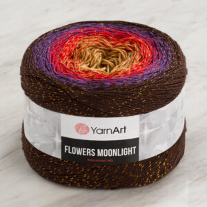 Yarnart Flowers Moonlight Glittery Variegated 260g Hand Knitting Yarn - 3265