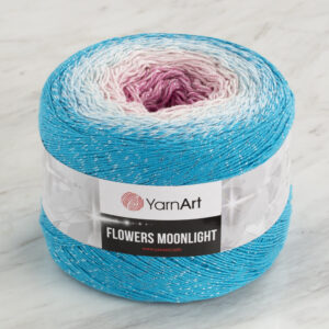 Yarnart Flowers Moonlight Glittery Variegated 260g Hand Knitting Yarn - 3294