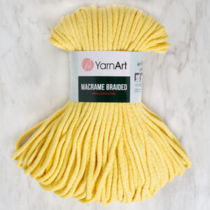 YarnArt Macrame Braided Yellow Hand Knitting Yarn -754
