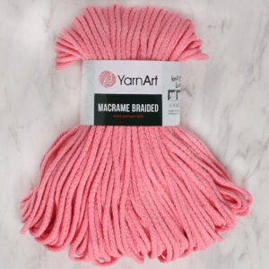 YarnArt Macrame Braided Dark Pink Hand Knitting Yarn -762
