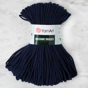 YarnArt Macrame Braided Navy Blue Hand Knitting Yarn -784