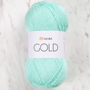 Yarnart GOLD Mint Green Hand Knitting Yarn - 9856