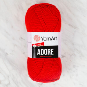 Yarnart Adore Anti-Pilling Red Hand Knitting Yarn - 371