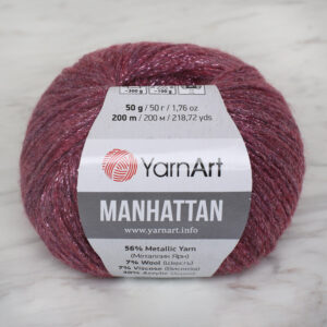 YarnArt Manhattan Red Glitter Hand Knitting Yarn - 905