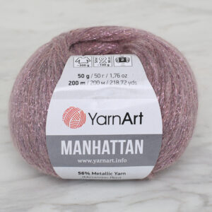YarnArt Manhattan Pink Glitter Hand Knitting Yarn - 909