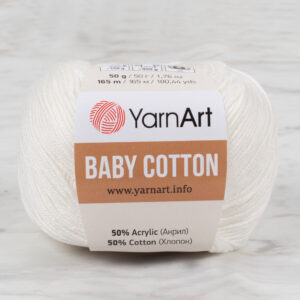 YarnArt Baby Cotton Ecru Hand Knitting Yarn - 401