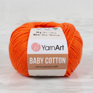 YarnArt Baby Cotton Orange Hand Knitting Yarn - 421