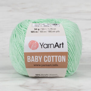 YarnArt Baby Cotton Light Green Hand Knitting Yarn - 435