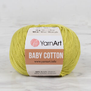 YarnArt Baby Cotton Green Hand Knitting Yarn - 436