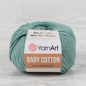 YarnArt Baby Cotton Green Hand Knitting Yarn - 439