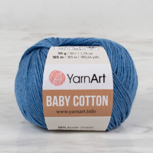 YarnArt Baby Cotton Blue Hand Knitting Yarn - 447