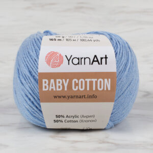 YarnArt Baby Cotton Blue Hand Knitting Yarn - 448
