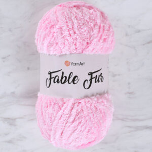Yarnart Fable Fur Pink Hand Knitting Yarn - 977