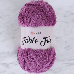 Yarnart Fable Fur Rose Pink Hand Knitting Yarn - 979