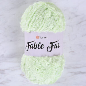 Yarnart Fable Fur Light Green Hand Knitting Yarn - 983