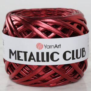 YARNART METALLIC CLUB Claret Red Rope - 8113