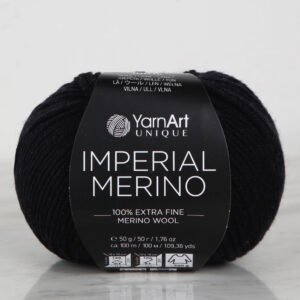 YarnArt IMPERIAL MERINO Black Hand Knitting Yarn - 3301