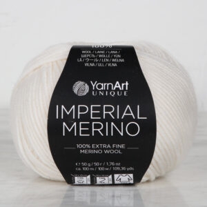 YarnArt IMPERIAL MERINO Cream Hand Knitting Yarn - 3302