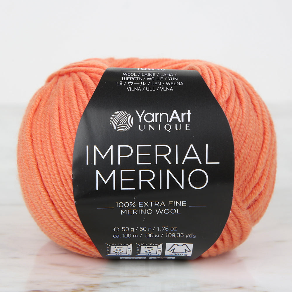 YarnArt IMPERIAL MERINO Orange Hand Knitting Yarn – 3316