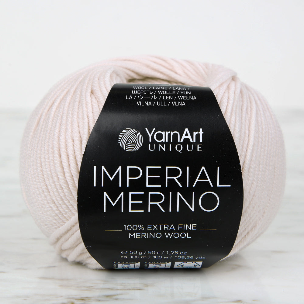 YarnArt IMPERIAL MERINO Light Pink Hand Knitting Yarn – 3327