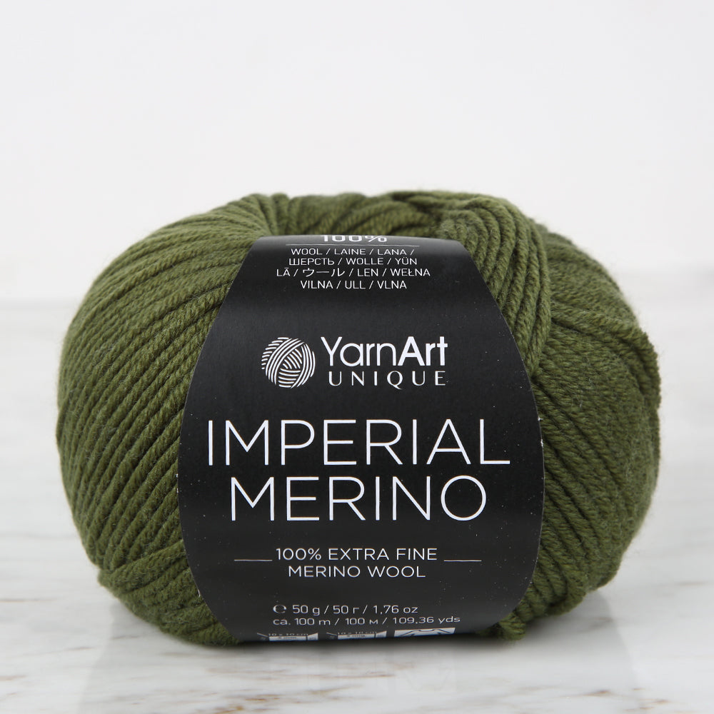YarnArt IMPERIAL MERINO Green Hand Knitting Yarn – 3334