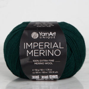 YarnArt IMPERIAL MERINO Dark Green Hand Knitting Yarn - 3335